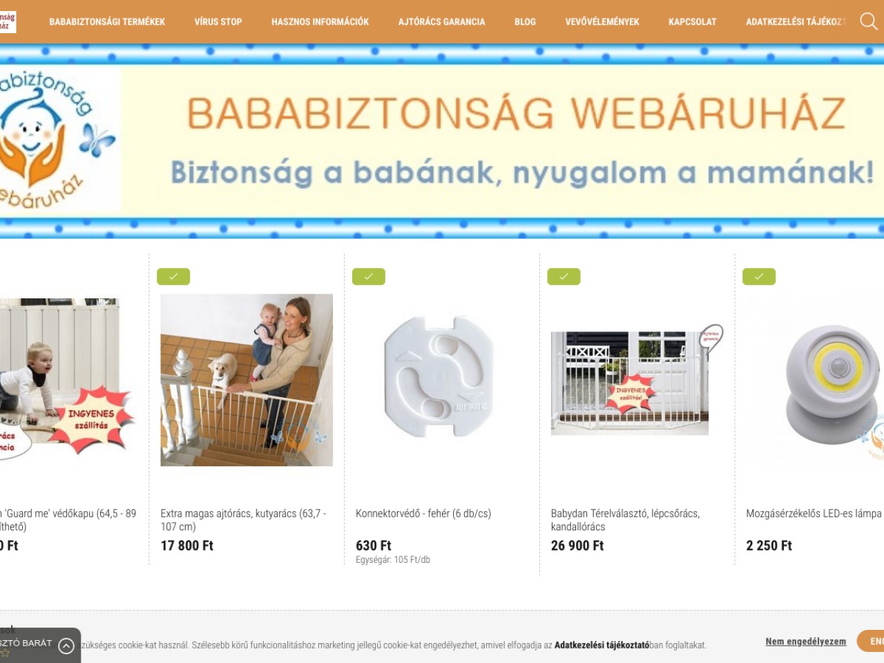 Bababiztonság webáruház